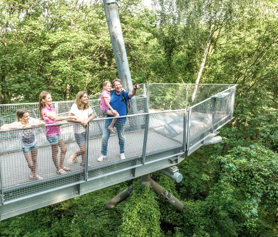 der Steg zur Aussichtsplattform, © StädteRegion Aachen